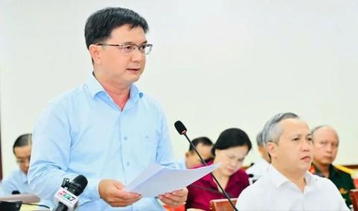 Phó Chủ tịch UBND TPHCM Nguyễn Mạnh Cường phát biểu 