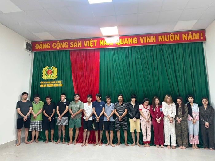 Công an khởi tố các bị can liên quan đường dây ma túy. (Ảnh: Công an TP.HCM)