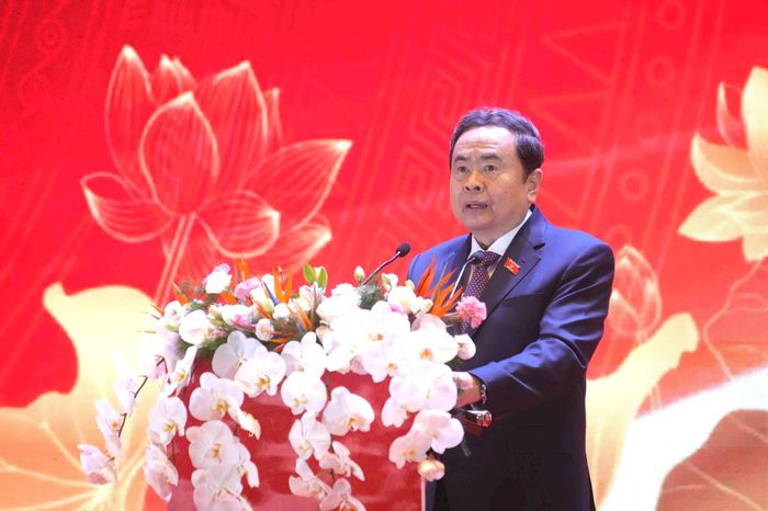 Chủ tịch Quốc hội Trần Thanh Mẫn phát biểu khai mạc hội nghị. Ảnh: Thành Thái Hùng