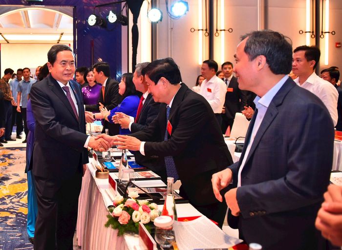 Chủ tịch Quốc hội Trần Thanh Mẫn và các đại biểu tham dự hội nghị. Ảnh: Thành Thái Hùng