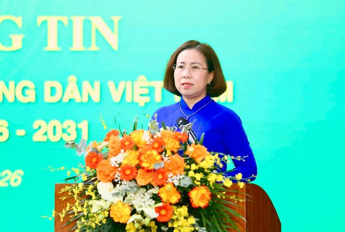 Phó Chủ tịch Trung ương Hội Nông dân Việt Nam Bùi Thị Thơm. Ảnh: TN