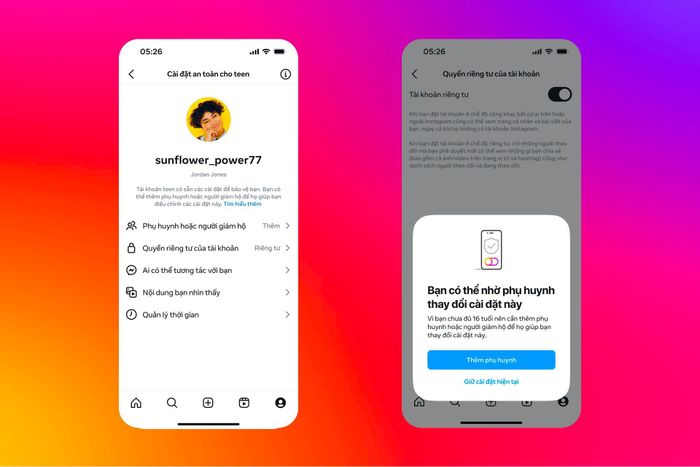 Tài khoản thanh, thiếu niên trên Instagram sẽ bao gồm một thiết lập mới nghiêm ngặt hơn. Ảnh: M.A