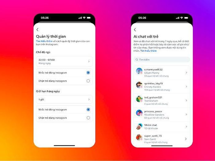 Phụ huynh có thể kiểm soát con em mình khi sử dụng mạng xã hội. Ảnh: M.A