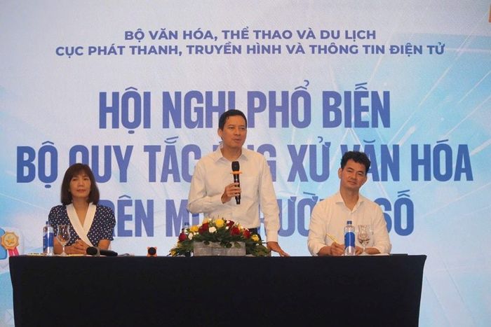 Hội nghị phổ biến Bộ Quy tắc ứng xử văn hóa trên môi trường số. Ảnh:ST