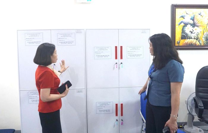 Khu vực bảo quản đề thi, bài thi đã được chuẩn bị chu đáo, đảm bảo an toàn tuyệt đối. Ảnh: B.Duy