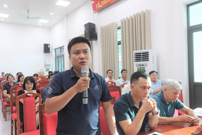 Đại biểu tham gia đóng góp ý kiến tại hội nghị. Ảnh Đ. Đạt