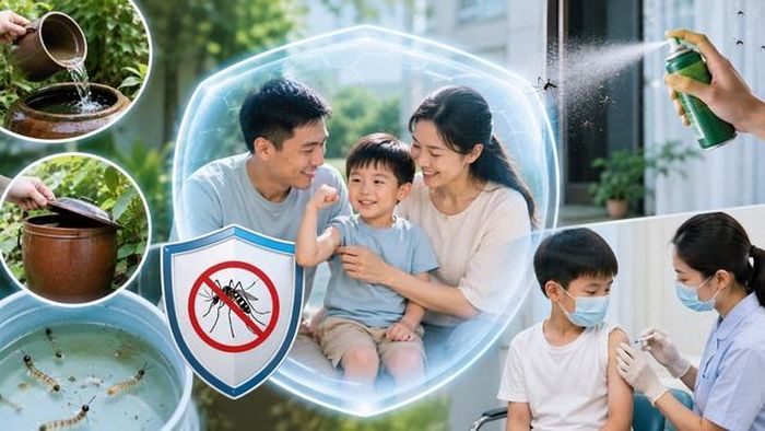 Diệt muỗi, loại bỏ bọ gậy và tiêm vaccine đúng lịch là biện pháp quan trọng giúp phòng bệnh cho trẻ.