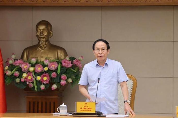 Phó Thủ tướng Lê Tiến Châu phát biểu kết luận cuộc họp.