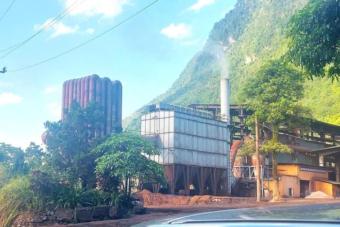 Khu vực xảy ra sự cố môi trường của Công ty Cổ phần Hợp kim sắt Hà Giang tại khu công nghiệp Bình Vàng. Ảnh: Đ.S.
