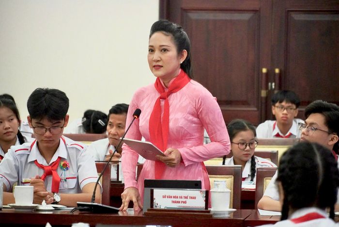  NSND Nguyễn Thị Thanh Thúy, Phó Giám đốc Sở VH&amp;TT TP.HCM. Ảnh: HẢI NHI 