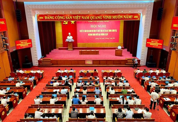 Ban Thường vụ Tỉnh ủy Quảng Ninh tổ chức Hội nghị sơ kết 1 năm vận hành mô hình tổ chức tổng thể của hệ thống chính trị, mô hình chính quyền địa phương 2 cấp