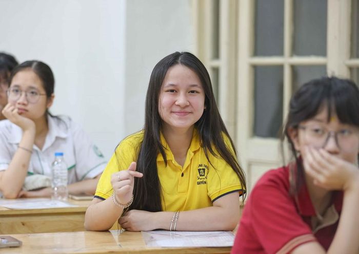 Giữ tâm lý ổn định, thí sinh tự tin bước vào kỳ thi. Ảnh: Thanh Tùng - TTXVN