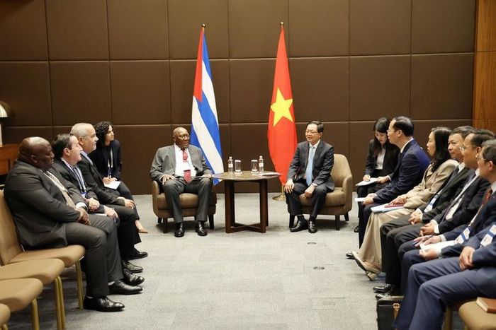 Phó Thủ tướng Hồ Quốc Dũng khẳng định quan hệ hữu nghị đặc biệt Việt Nam - Cuba là hình mẫu sáng ngời trong quan hệ quốc tế - Ảnh: VGP/Gia Huy
