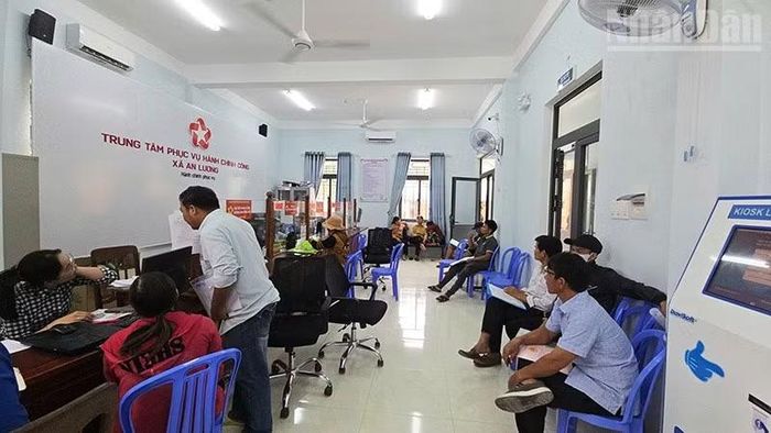 Trung tâm hành chính công xã An Lương, tỉnh Gia Lai, được đầu tư máy móc, cơ sở vật chất hiện đại để nâng cao chất lượng phục vụ người dân.