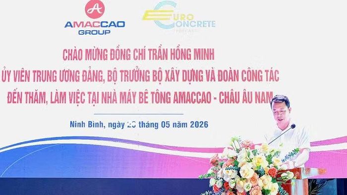 Ông Nguyễn Văn Vinh, Chủ tịch Hội đồng quản trị, Tổng Giám đốc Tập đoàn AMACCAO phát biểu tại buổi làm việc.