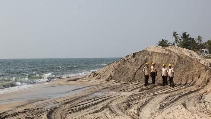 Khu khai thác của Indian Rare Earths Limited tại Kerala.