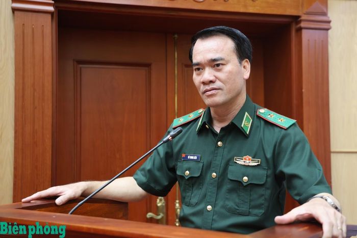 Trung tướng Vũ Trung Kiên phát biểu tại buổi trao quyết định. Ảnh: Xuân Khoa