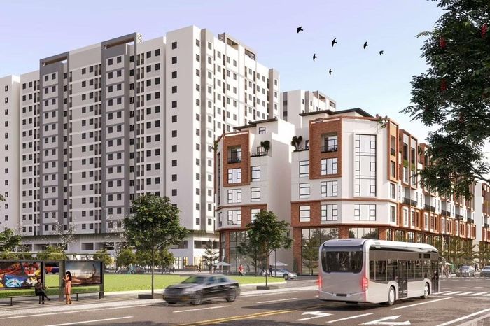 Phối cảnh 1 dự án nhà ở xã hội trên địa bàn TP Hà Nội