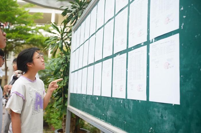 Thí sinh xem số báo danh, phòng thi, vị trí phòng thi.