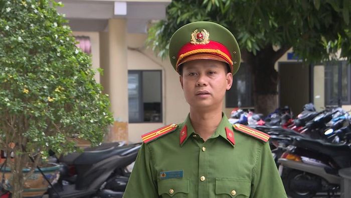 thiếu tá Tạ Trung Hiếu, điều tra viên Đội Trọng án