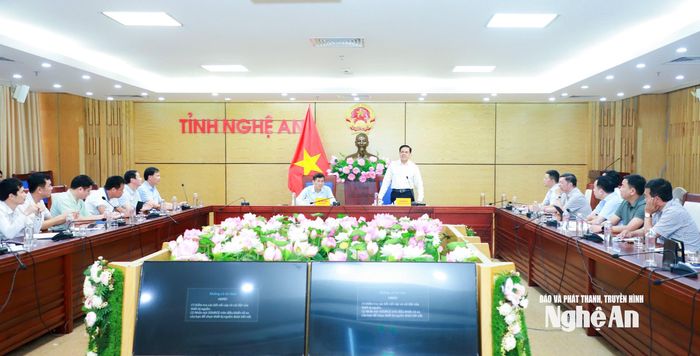 Quang cảnh cuộc làm việc. Ảnh: Thành Duy