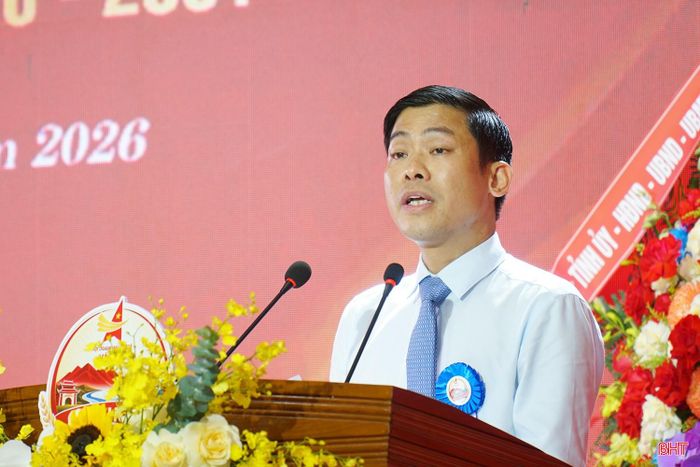 Ông Nguyễn Như Kiên - Phó Chủ tịch Hội Doanh nhân trẻ Việt Nam phát biểu tại đại hội.