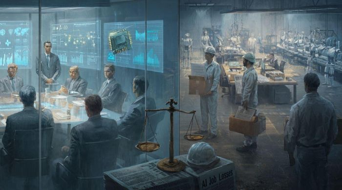 Người lao động góp phần tạo ra Big Tech nhưng giờ lại mất việc do AI.