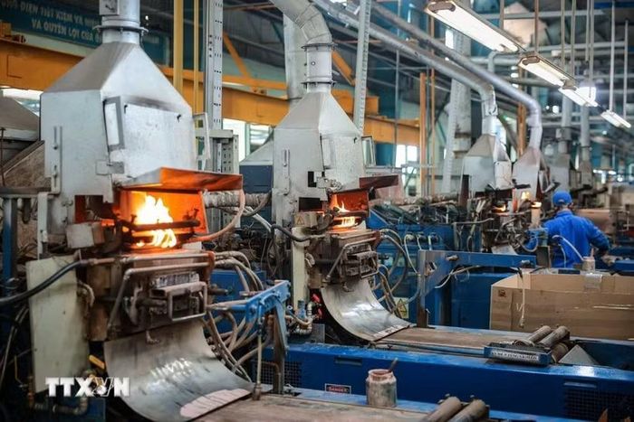 Hệ thống máy thu hồi lưu huỳnh. (Ảnh minh họa: Hoàng Hiếu/TTXVN)