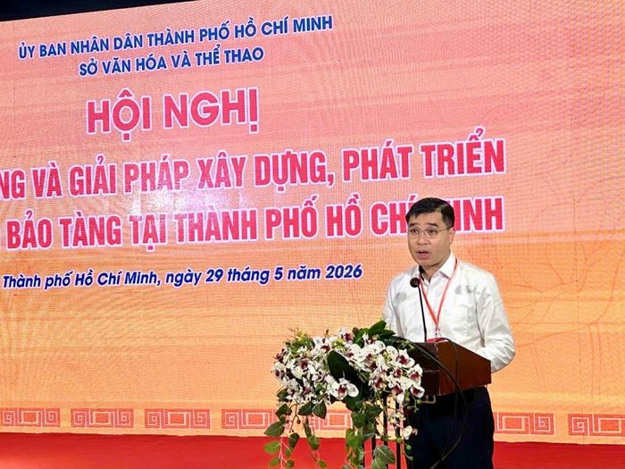 Ông Phạm Định Phong, Phó Cục trưởng Cục Di sản văn hóa (Bộ Văn hóa, Thể thao và Du lịch) phát biểu chỉ đạo.