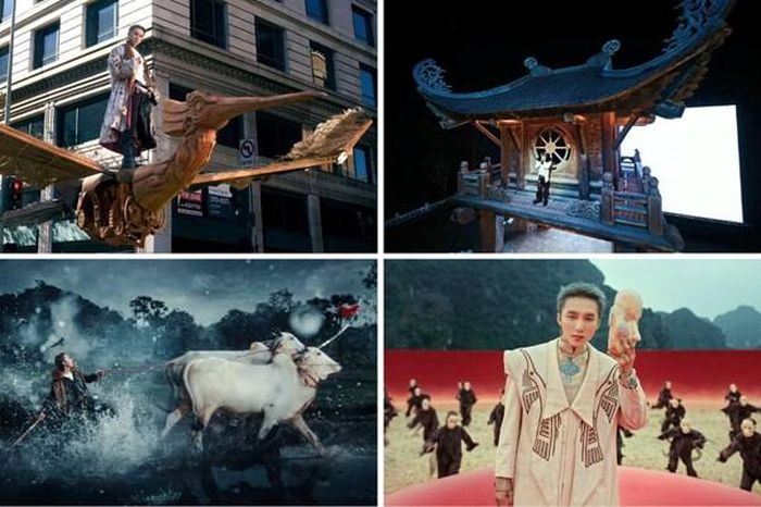 Sơn Tùng đưa nhiều yếu tố văn hóa - lịch sử Việt Nam vào MV "Come my way". Ảnh: NSCC.