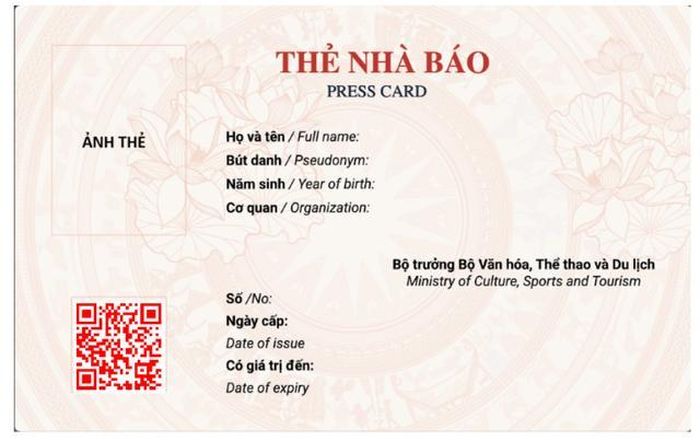 Mẫu thẻ nhà báo.