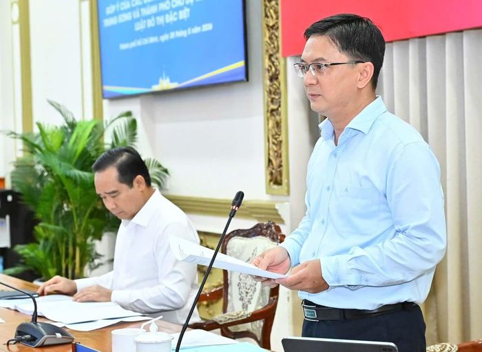 Phó Chủ tịch UBND TPHCM Nguyễn Mạnh Cường phát biểu mở đầu Hội thảo. Ảnh: Sài Gòn giải phóng