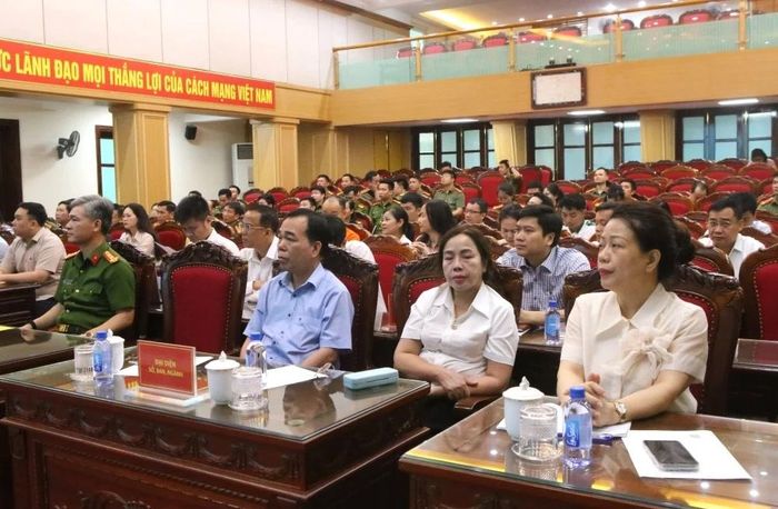 Các đại biểu tham dự điểm cầu tỉnh Thanh Hóa.