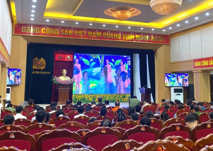 Toàn cảnh điểm cầu tỉnh Thanh Hóa.
