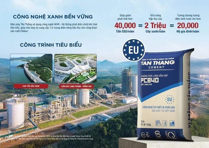 Công nghệ xanh bền vững – nhà máy xi măng Tân Thắng