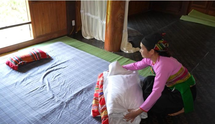 Nhiều hộ dân ở Thạch Lập đã có thu nhập từ phục vụ ăn nghỉ cho du khách.