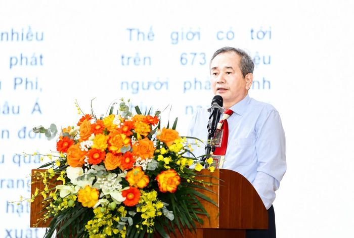 Ông Phạm Hồng Tung: “Giai cấp nông dân Việt Nam đã cứu đói cho cả dân tộc”. Ảnh: Chu Khôi.