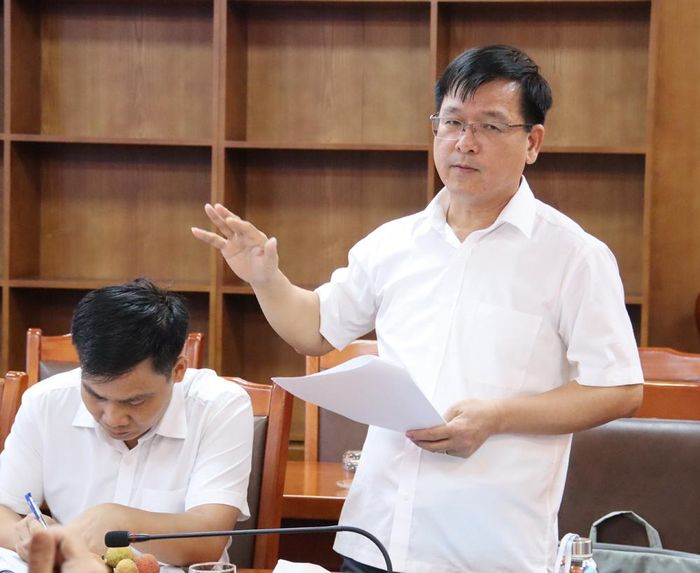  Đại diện Sở Nông nghiệp và Môi trường trình bày một số điểm cơ bản trong Dự thảo Đề án. 