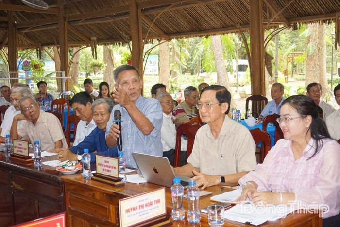 Người dân địa phương bày tỏ sự đồng tình với phương án điều chỉnh vị trí xây dựng Bảo tàng Đồng Tháp Mười.