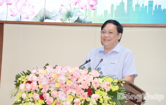 Phó Bí thư Tỉnh ủy, Chủ tịch UBND tỉnh Phạm Thành Ngại phát biểu kết luận hội nghị.