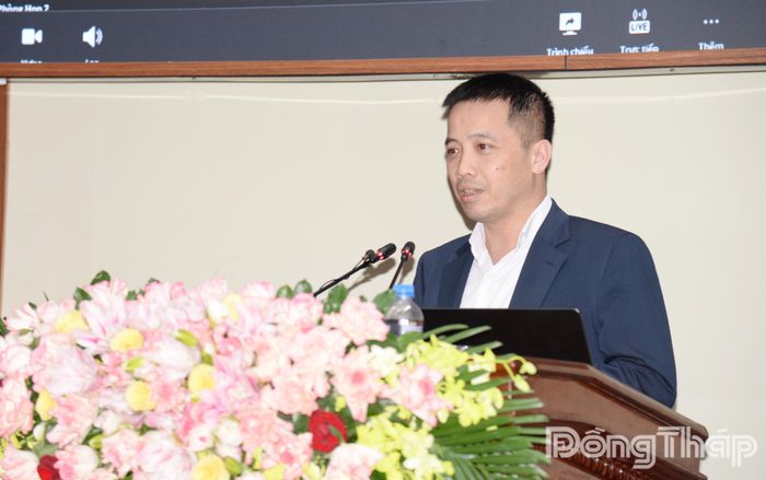 Ông Đậu Anh Tuấn phát biểu tại hội nghị.