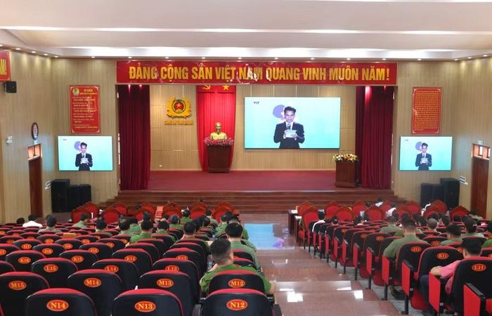  Quang cảnh lễ phát động tại điểm cầu Gia Lai. Ảnh: Quang Tấn 