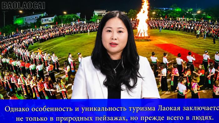 Đồng chí Vũ Thị Hiền Hạnh - Phó Chủ tịch UBND tỉnh Lào Cai có bài phát biểu tại hội thảo.