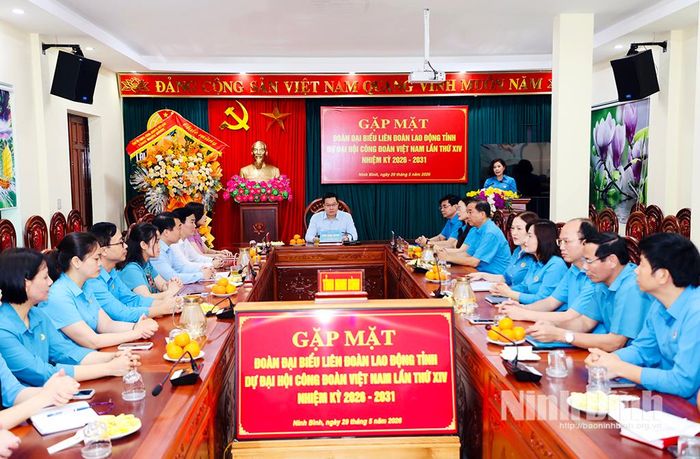 Quang cảnh hội nghị gặp mặt.