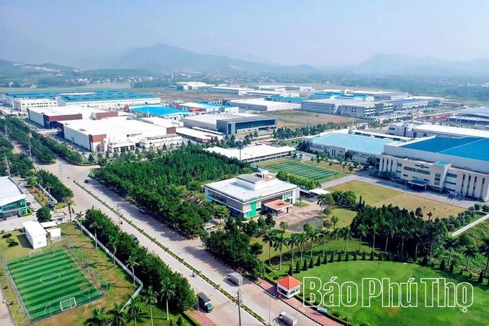 KCN Bá Thiện II (xã Bình Xuyên) được đầu tư đồng bộ hạ tầng, cảnh quan môi trường, tạo sức hút đầu tư đối với các doanh nghiệp nước ngoài.