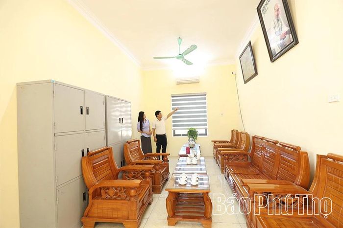 Phòng phục vụ công tác thi tốt nghiệp THPT nâm 2026 tại Trường THPT 19/5 được lắp đặt hệ thống camera.