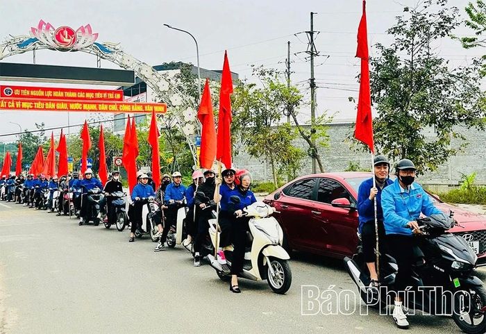 Thanh niên ra quân tuyên truyền cuộc bầu cử đại biểu Quốc hội và HĐND các cấp nhiệm kỳ 2026-2031