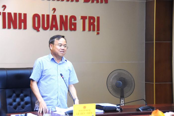 Đồng chí Lê Đức Tiến, Phó Chủ tịch UBND tỉnh phát biểu kết luận tại cuộc họp - Ảnh: Đ.V