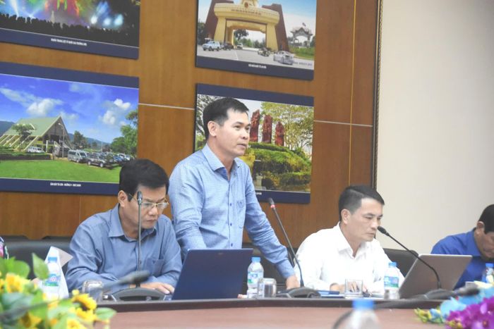 Đại diện Sở Nông nghiệp và Môi trường tham gia ý kiến - Ảnh: Đ.V