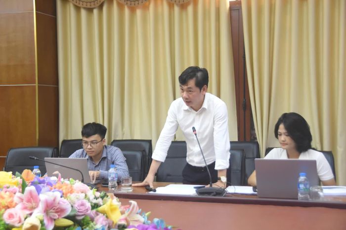 Đại diện đơn vị tư vấn trình bày nội dung đồ án - Ảnh: Đ.V